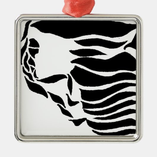 Kletterer Silbernes Ornament (Vorne)