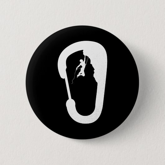 Kletterfelsen Bergsteiger Karabiner Boulderin Button (Vorderseite)