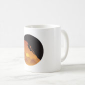 Kletterflache Design Vector-Silhouette Kaffeetasse (VorderseiteRechts)
