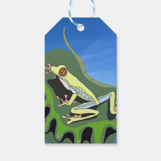 Kletterfrosch Geschenkanhänger (Vorderseite)