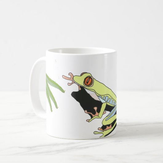 Kletterfrosch Kaffeetasse (Vorderseite Links)