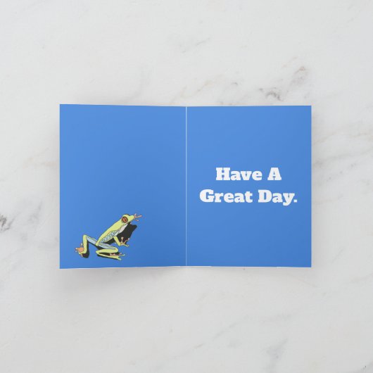 Kletterfrosch Karte (Innenseite)