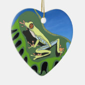 Kletterfrosch Keramik Ornament (Rechts)