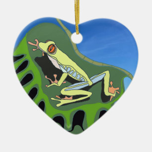 Kletterfrosch Keramik Ornament