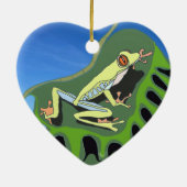 Kletterfrosch Keramik Ornament (Hinten)