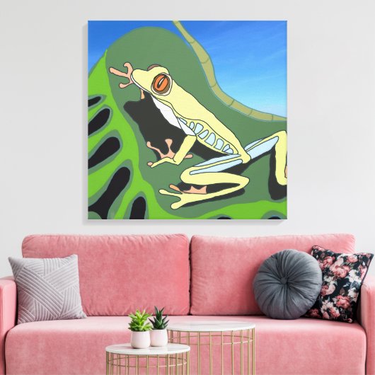 Kletterfrosch Leinwanddruck (Insitu (Wohnzimmer))