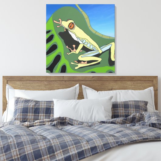 Kletterfrosch Leinwanddruck (Insitu (Schlafzimmer))