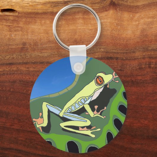 Kletterfrosch Schlüsselanhänger (Rückseite)