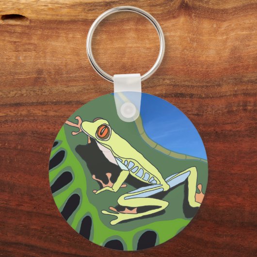 Kletterfrosch Schlüsselanhänger (Vorderseite)
