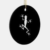 Kletterfrosch-Silhouette Keramik Ornament (Rechts)