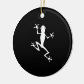 Kletterfrosch-Silhouette Keramik Ornament (Links)