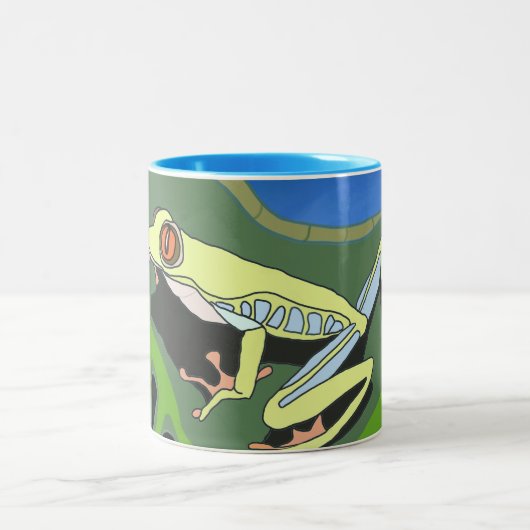 Kletterfrosch Zweifarbige Tasse (Mittel)