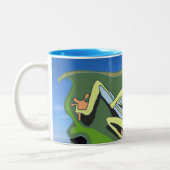 Kletterfrosch Zweifarbige Tasse (Links)