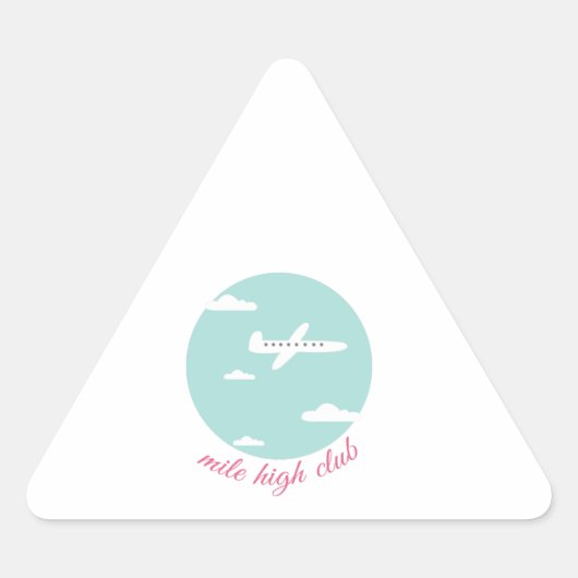 Klettergarten Dreieckiger Aufkleber (Vorderseite)