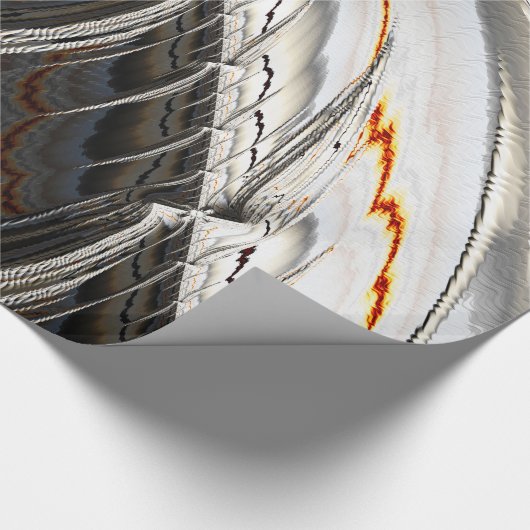 Klettergarten Fraktal Lugano Gestern und Heute Geschenkpapier (Ecke)