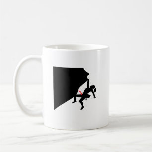 Klettergarten Girl Black Silhouette Kaffeetasse