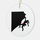Klettergarten Girl Black Silhouette Keramik Ornament (Links)