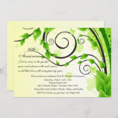 Klettergarten Party Einladung (Vorne/Hinten)