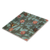 Klettergarten Rose & Kleiner Vogel, William Morris Fliese (Seite)