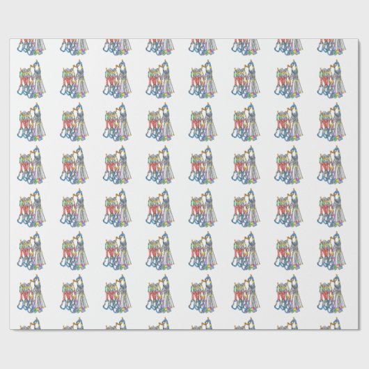 Klettergestänge Geschenkpapier (Flach)