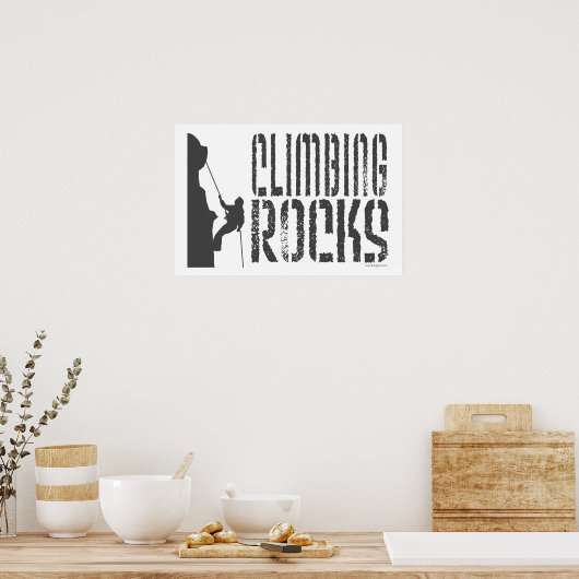 Klettergestein Poster (Küche)