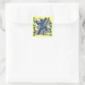 Klettergestein Quadratischer Aufkleber (Tasche)