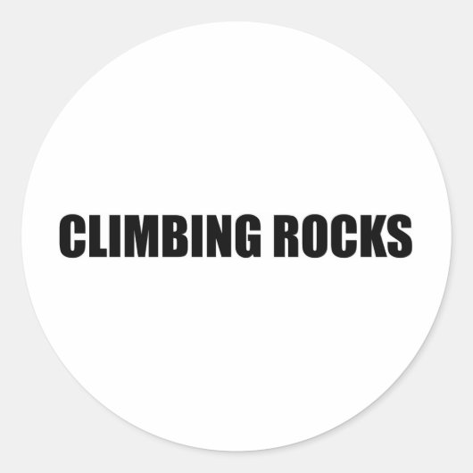 Klettergestein Runder Aufkleber (Vorderseite)