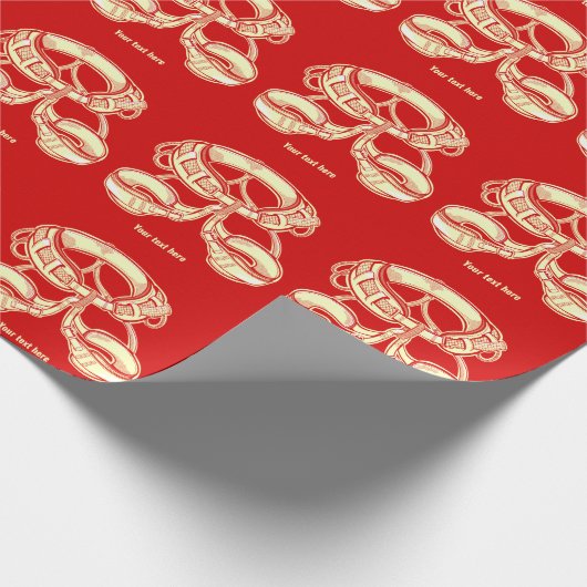 Klettergurt Geschenkpapier (Ecke)