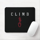 Klettergurt Karabiner Felsenklettern Kletterer Män Mousepad (Mit Mouse)