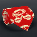 Klettergurt Krawatte<br><div class="desc">Eine rote und gelbe Victor-Abbildung eines Klettergurtes. Ein Design für alle,  die Lieben zu klettern. Dieses Design kann mit Ihrem eigenen Text angepasst werden.</div>