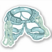 Klettergurt mit schnellem zeichn aufkleber (Vorderseite)