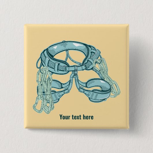 Klettergurt mit schnellem zeichn button (Vorderseite)