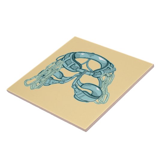 Klettergurt mit schnellem zeichn fliese (Seite)