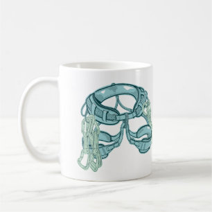 Klettergurt mit schnellem zeichn kaffeetasse