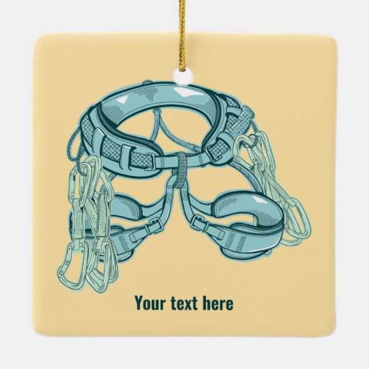 Klettergurt mit schnellem zeichn keramikornament (Rückseite)