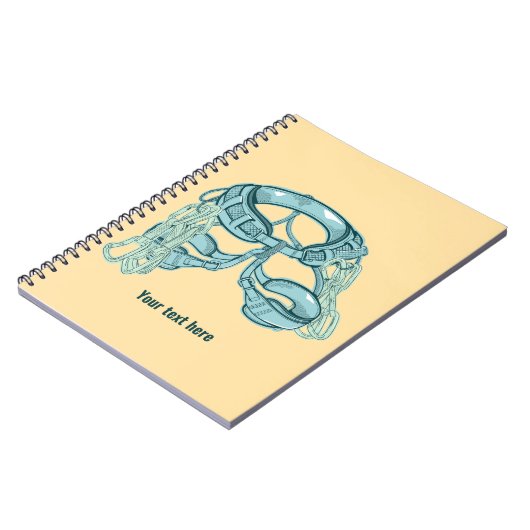 Klettergurt mit schnellem zeichn notizblock (Linke Seite)