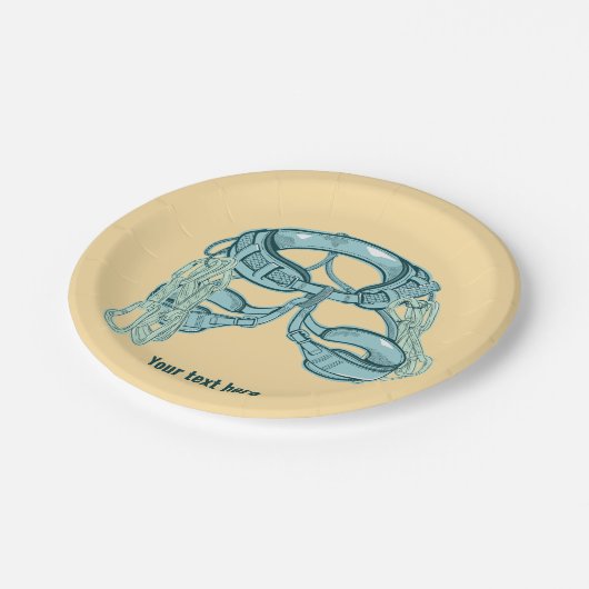 Klettergurt mit schnellem zeichn pappteller (Schrägansicht)