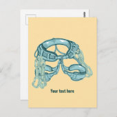 Klettergurt mit schnellem zeichn postkarte (Vorne/Hinten)