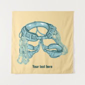 Klettergurt mit schnellem zeichn wandteppich (Vorderseite)