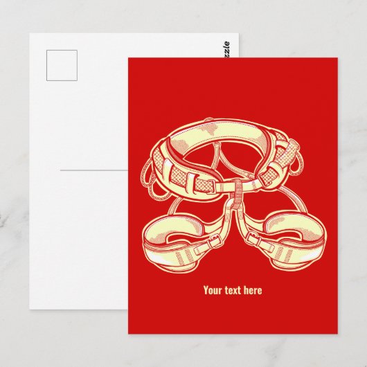 Klettergurt Postkarte (Vorne/Hinten)