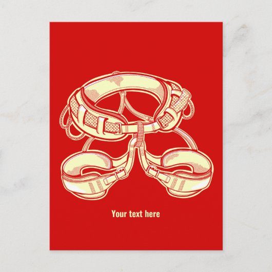 Klettergurt Postkarte (Vorderseite)