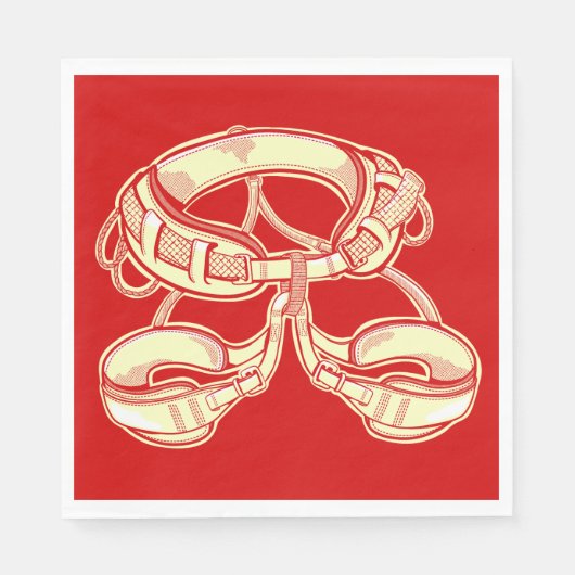 Klettergurt Serviette (Vorderseite)