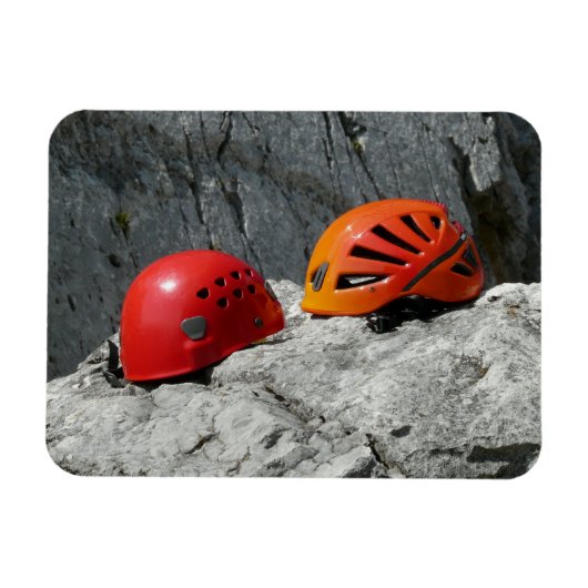 Kletterhelme auf einem Rock Magnet (Horizontal)