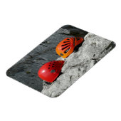 Kletterhelme auf einem Rock Magnet (Linke Seite)