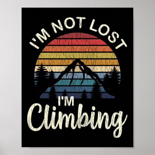Kletterhemd - Geschenke für Bergsteiger - Cli Poster (Vorne)