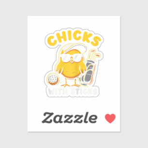 Kletterhexen: Golfer Girl del Malcantone Aufkleber