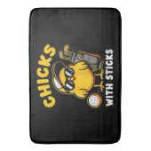 Kletterhexen: Golfer Girl del Malcantone Badematte (Vorderseite Vertikal)