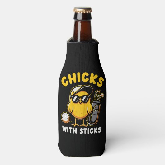 Kletterhexen: Golfer Girl del Malcantone Flaschenkühler (Flaschenvorderseite)