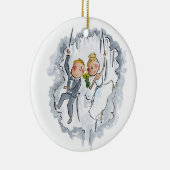 Kletterhochzeit Keramik Ornament (Rechts)