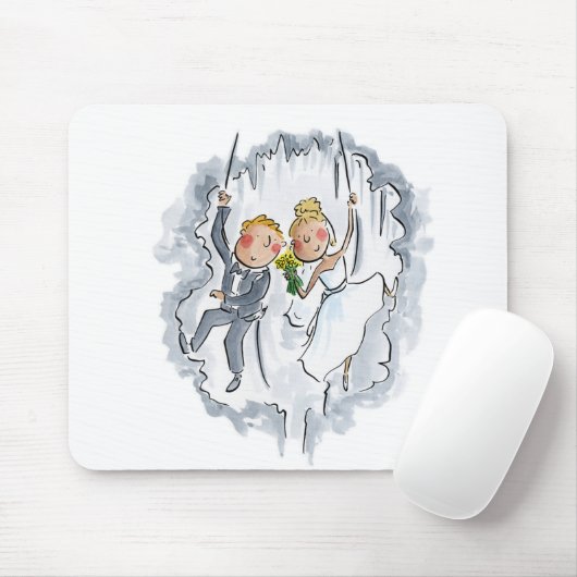 Kletterhochzeit Mousepad (Mit Mouse)